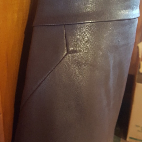 Faux Leather Skirt - Picture 2 of 8